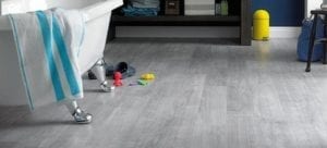 luxury vinyl plank in bathroom