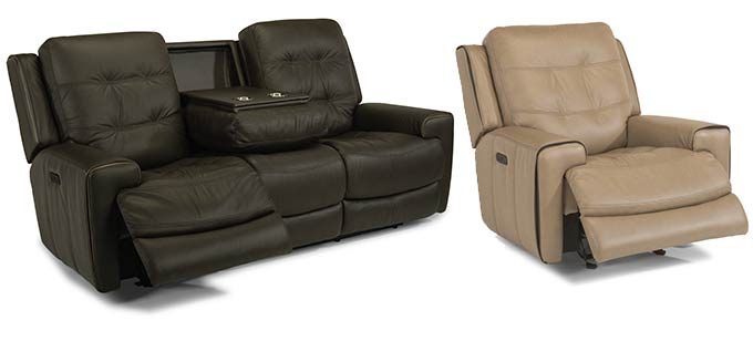 Flexsteel Wicklow reclining sofa and chair