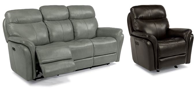 Flexsteel Zoey reclining sofa and chair