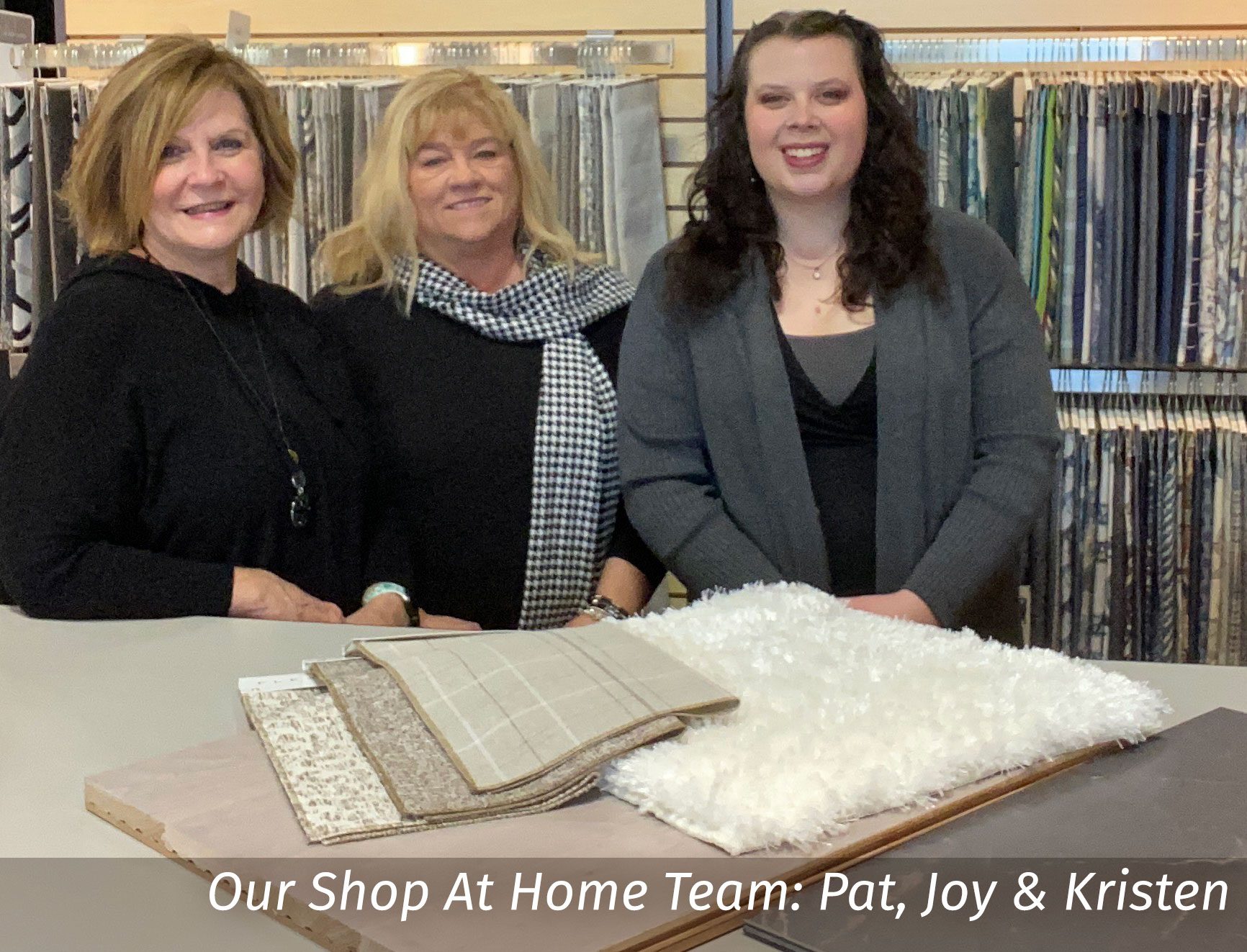 shop at home team with swatches