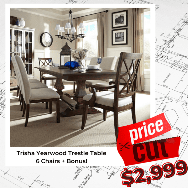 Trisha Yearwood Trestle Table with Bonus