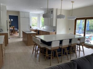 Custom Canadel stools in a Springfield IL customer’s kitchen