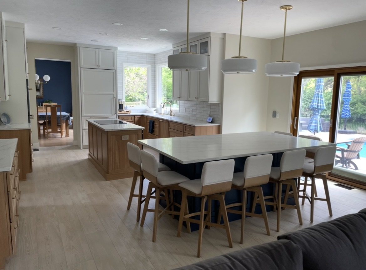 Custom Canadel stools in a Springfield IL customer’s kitchen
